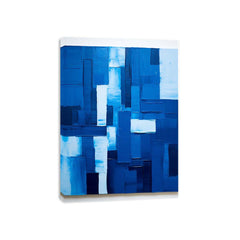 Modern Art Blue Canvas Painting Print