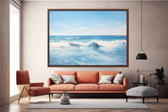 Calm Ocean Canvas Painting Print