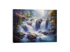 Waterfall Painting Canvas Print
