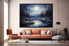 Moonlight landscape Painting for bedroom