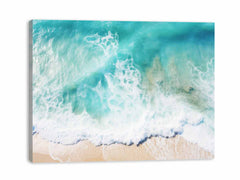 Teal Ocean Artwork Canvas Print