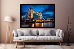 London Bridge Art Canvas Print Poster
