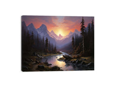 Sunrise Landscape Canvas Print
