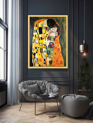 Modern The kiss Inspired Famous Canvas Print