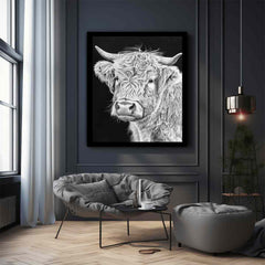 Henrietta The Highland Cow Canvas Print