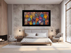 Aboriginal Hands Canvas Print