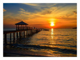 Sunset Pier Canvas Print
