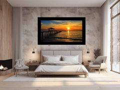 Sunset Pier Canvas Print