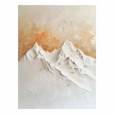 3D Mountian Snow Art Canvas Print