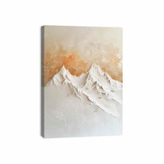 3D Mountian Snow Art Canvas Print