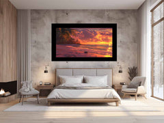Sunrise Sunset Beach Scene Canvas painting