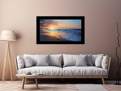 Beach Painting on Canvas Print
