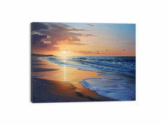 Beach Painting on Canvas Print