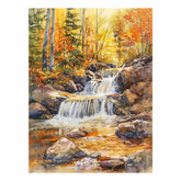 Forest Waterfall Canvas Print