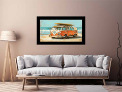Vw Beach Side Canvas Print