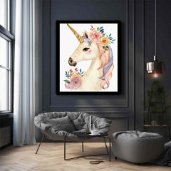 Cute Unicorn Canvas Print & Poster