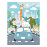 Kids Car Nursery Wall art Poster