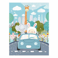 Kids Car Nursery Wall art Poster