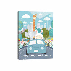 Kids Car Nursery Wall art Poster