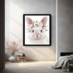 White Bunny Canvas Print