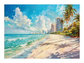 Beach City Canvas Painting On Canvas