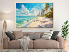 Beach City Canvas Painting On Canvas