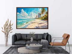 Beach City Canvas Painting On Canvas