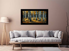 Birch Orange Tree Knife Canvas Print