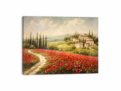 Field of Poppies Canvas Painting