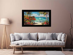 Wooden Beach House Canvas Painting