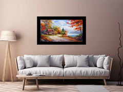 Autumn Dream House Canvas Print