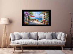 Italian Beachside Cafe Canvas Print