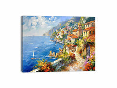 Mediterranean Beach Canvas Print