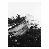 Black White Abstract Art Canvas Print
