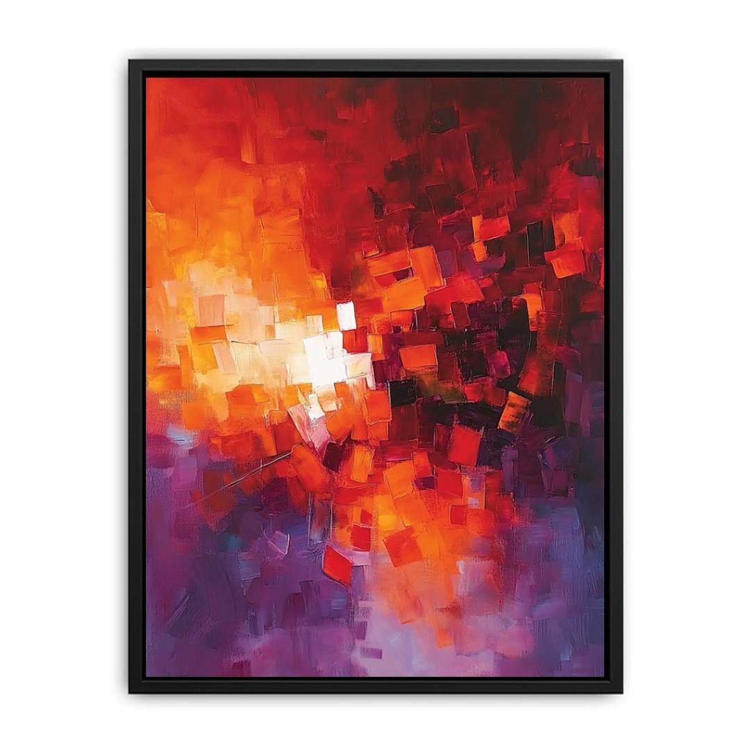 Abstract Blocks Red painting