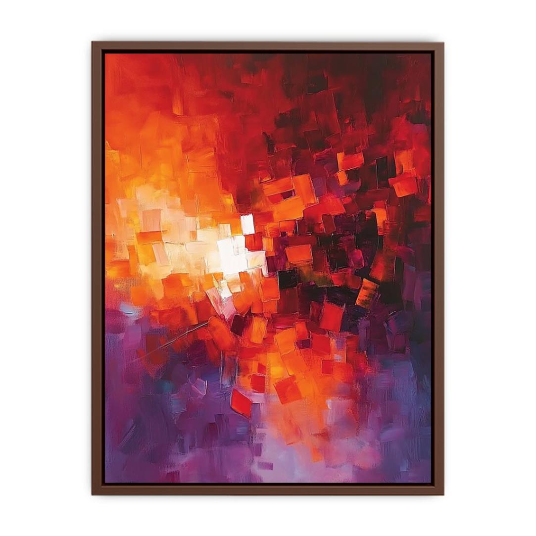 Abstract Blocks Red painting