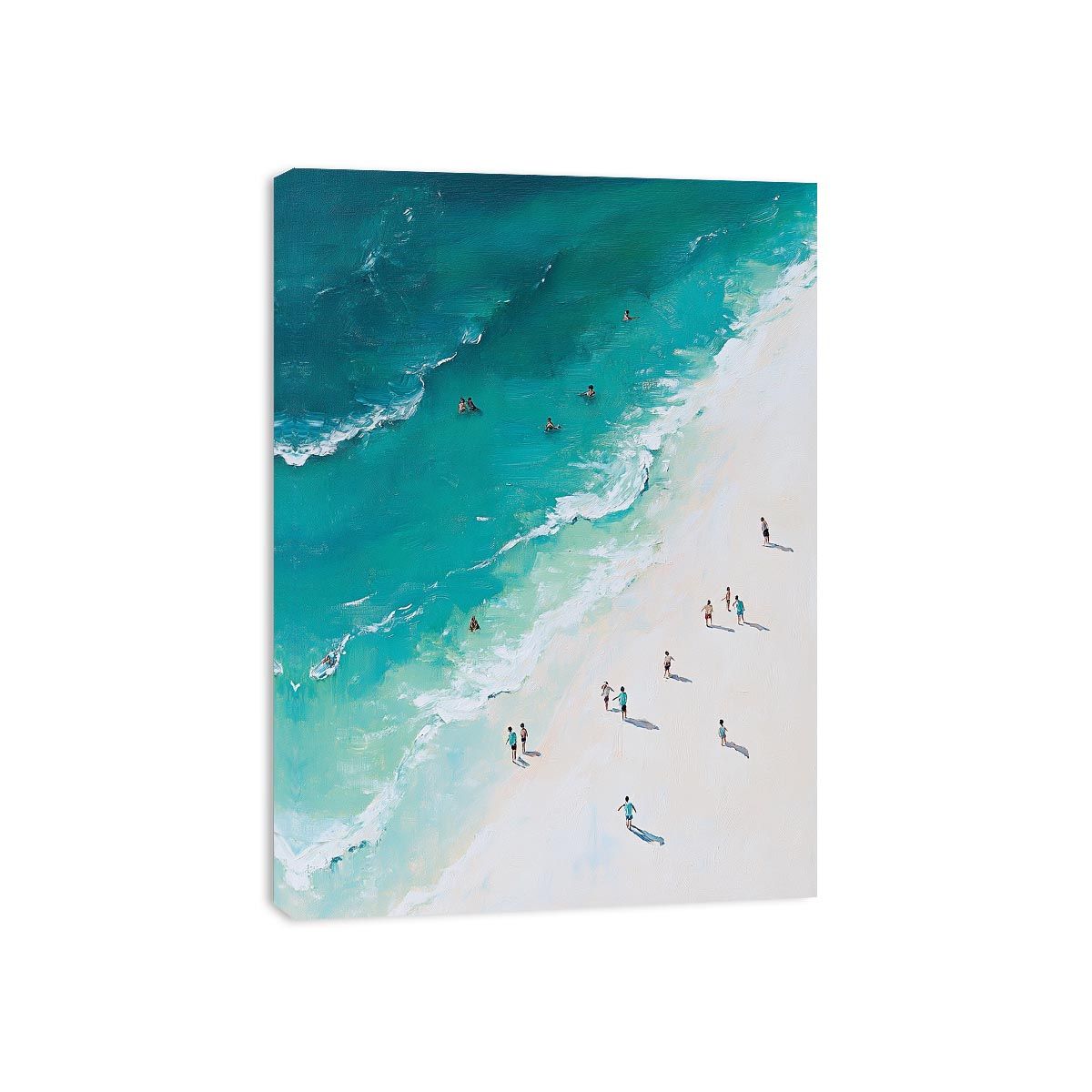 Birds eye view beach painting