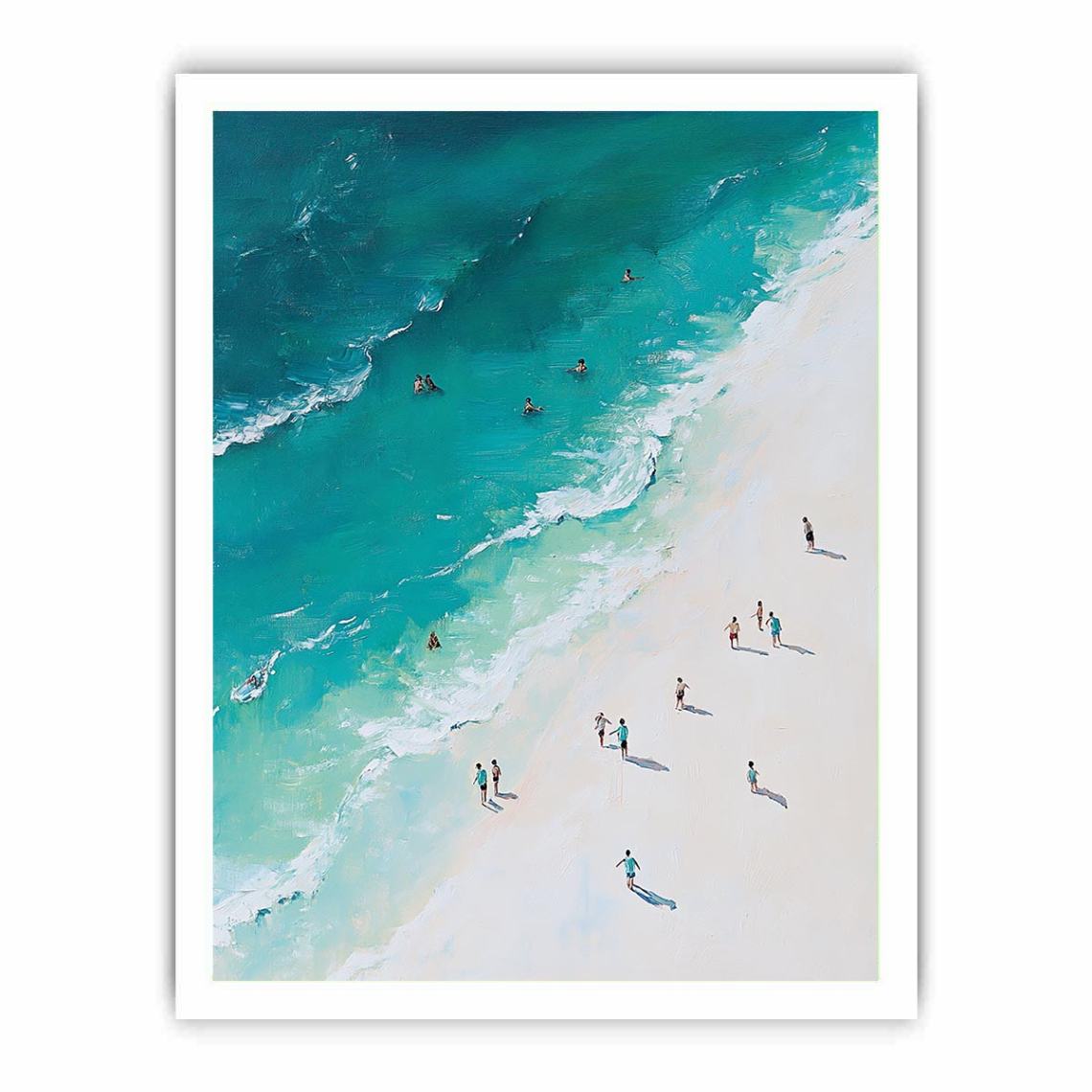 Birds eye view beach painting Painting