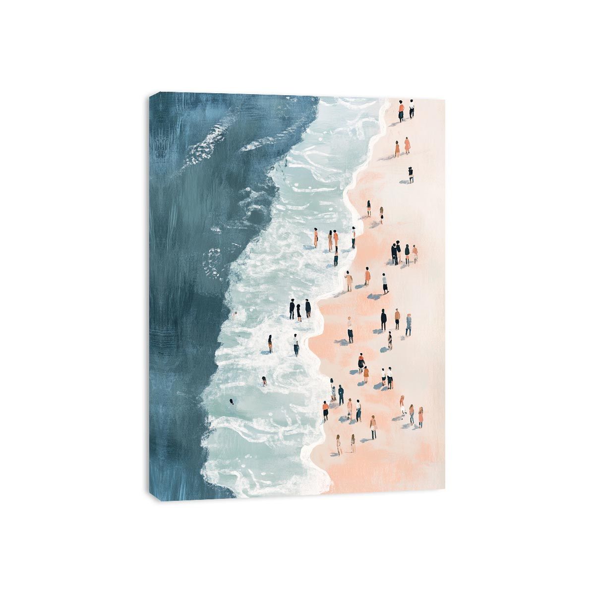 Birds eye View of Beach painting