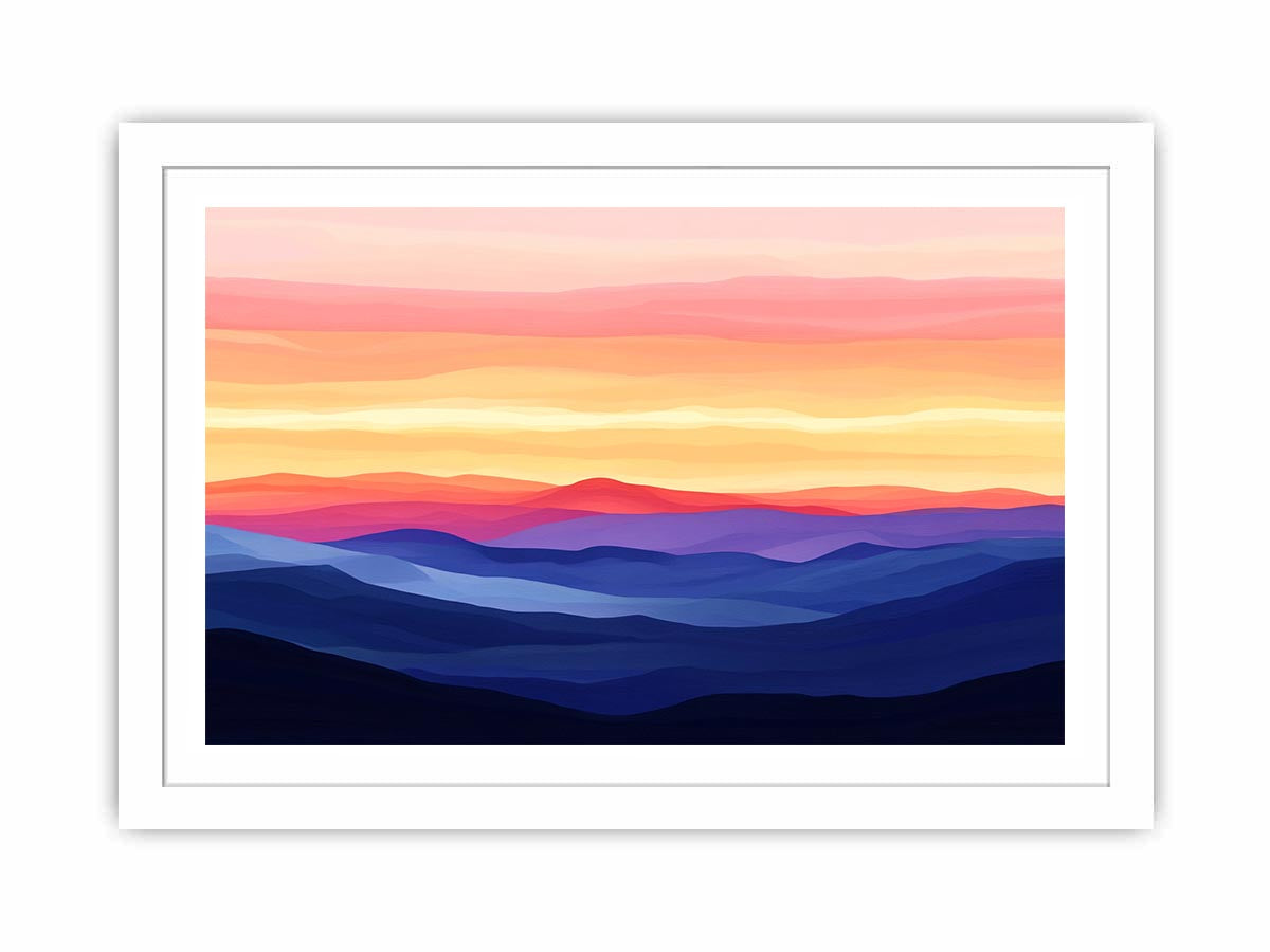 Beautiful Sunset Painting Art Print