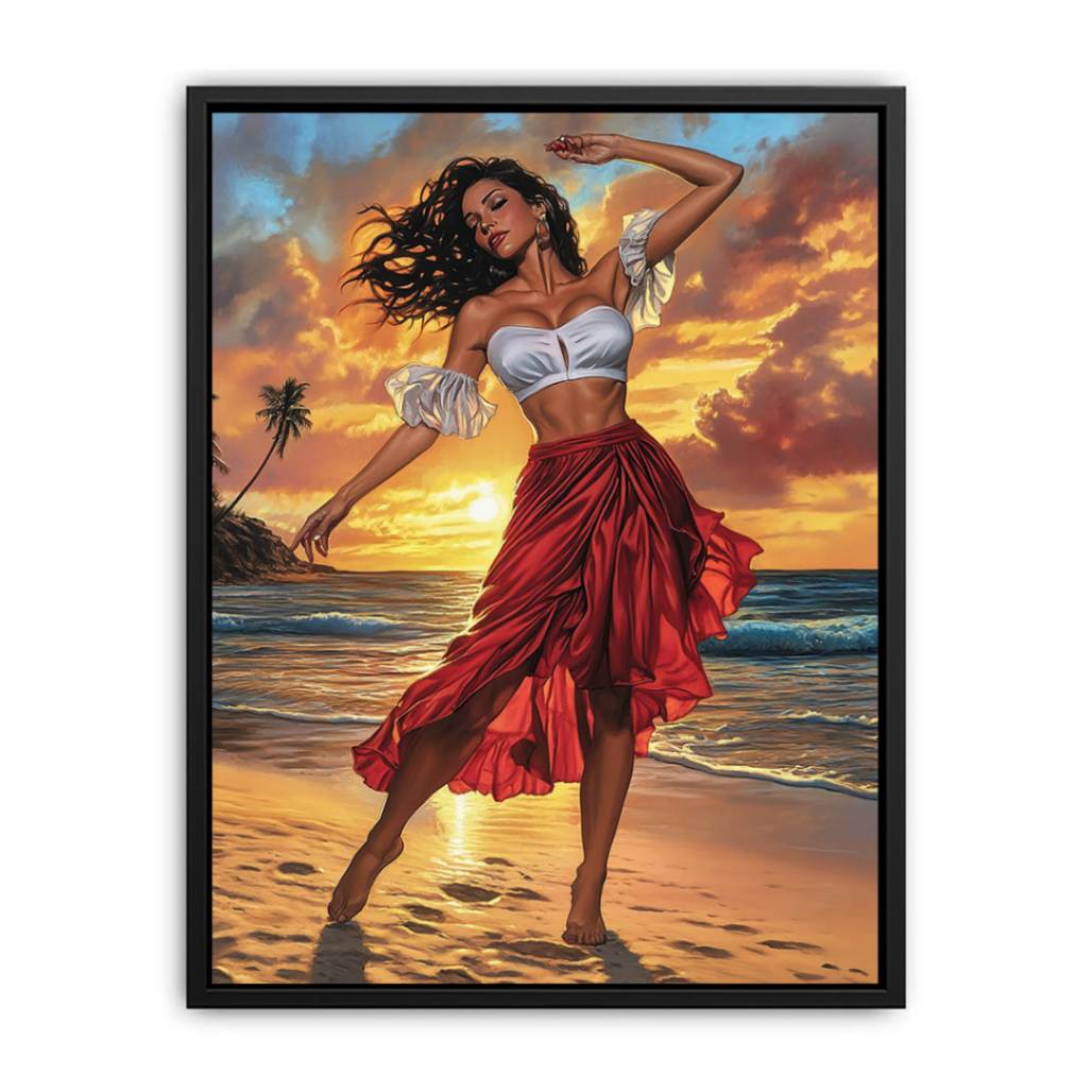 Velvet Temptation woman beach Dance Painting