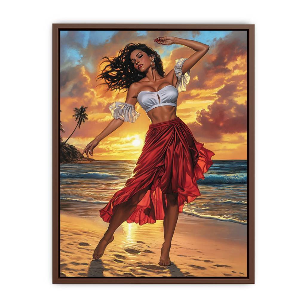 Velvet Temptation woman beach Dance Painting