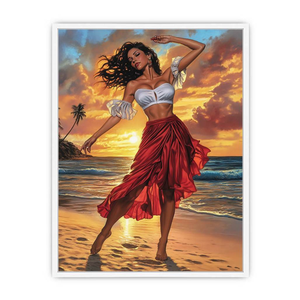 Velvet Temptation woman beach Dance Painting