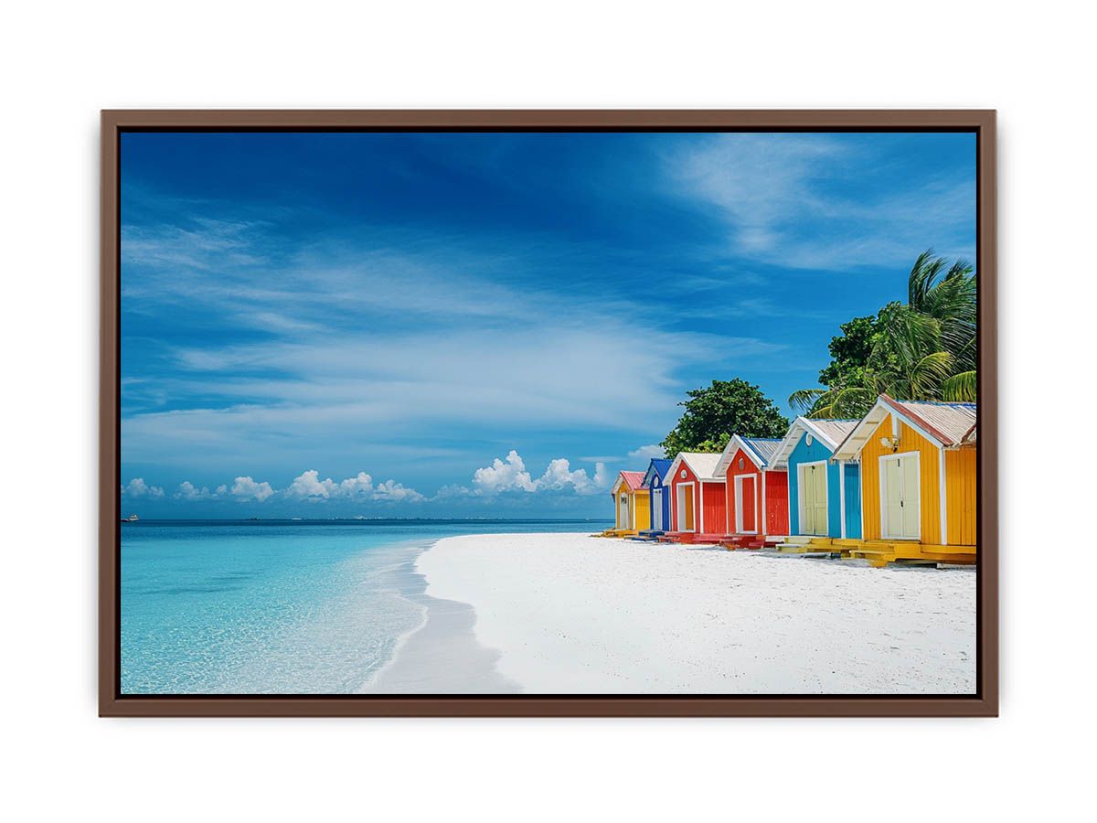 Beach Huts Photography Art Print