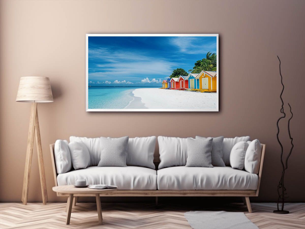 Beach Huts Photography Art Print