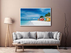 Beach Huts Photography Art Print