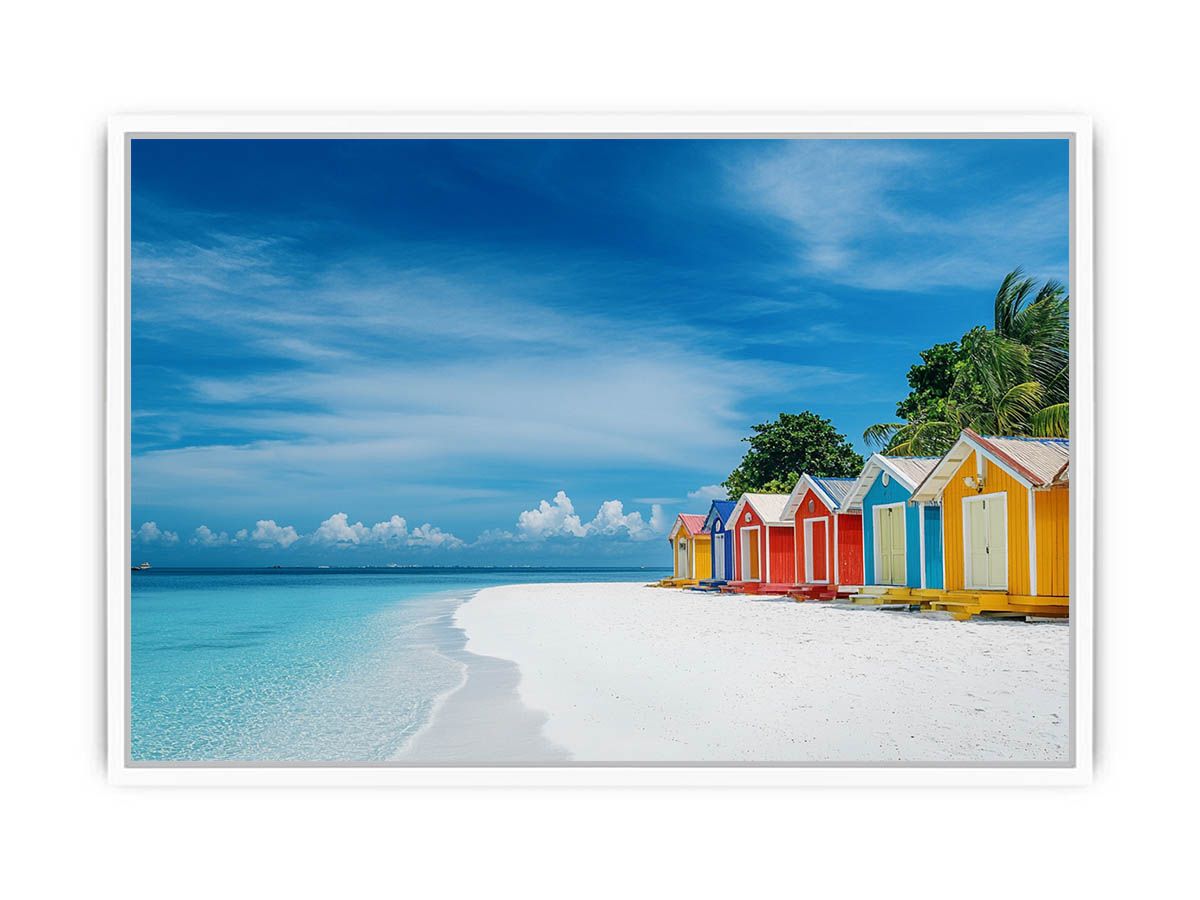 Beach Huts Photography Art Print