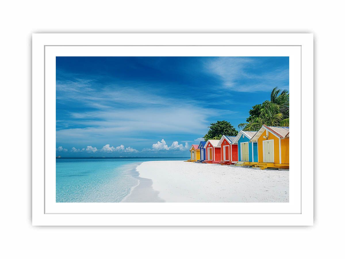 Beach Huts Photography Art Print Art Print