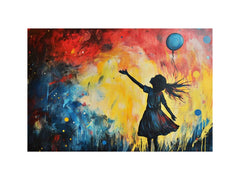 Balloon Girl Graffiti Painting