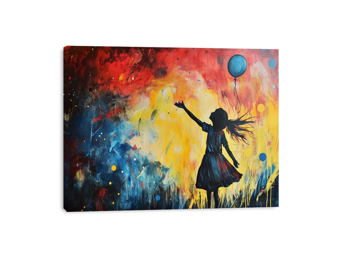 Balloon Girl Graffiti Painting